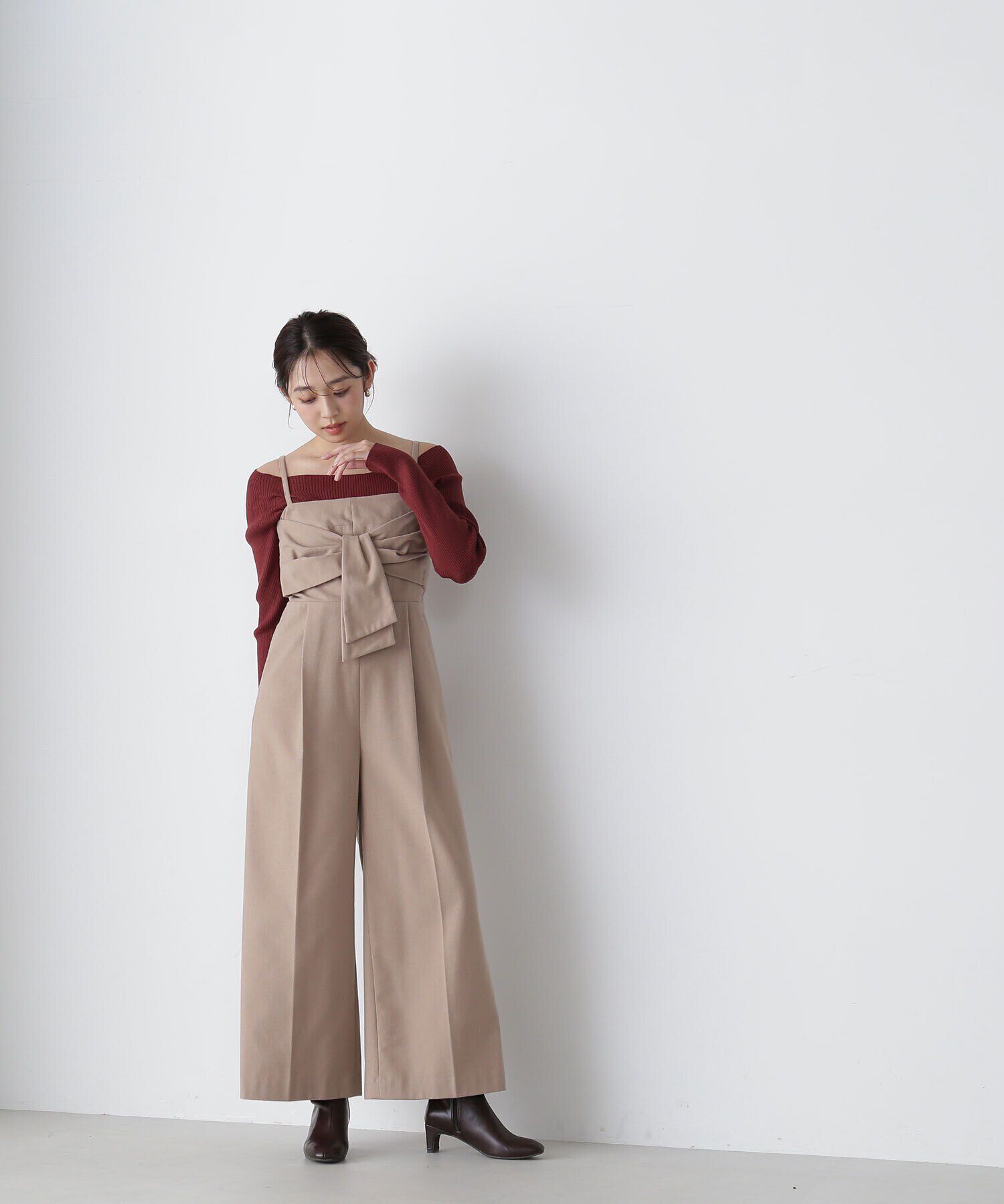  「ビッグリボンオールインワン」|ワンピース|