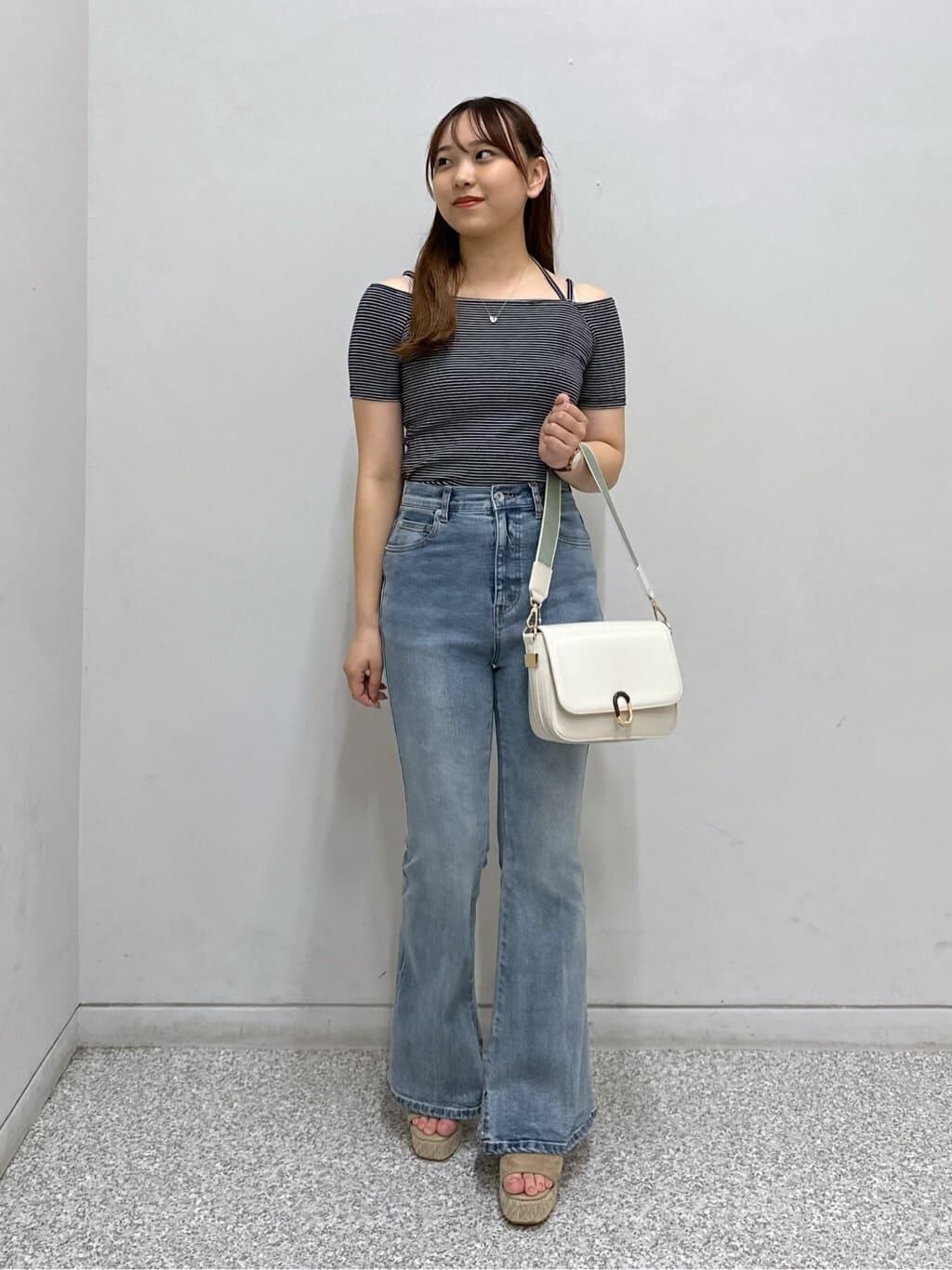  「オフショルホルターネックカットソー」|Tシャツ・カットソー|