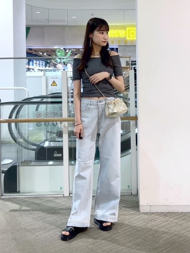  「オフショルホルターネックカットソー」|Tシャツ・カットソー|