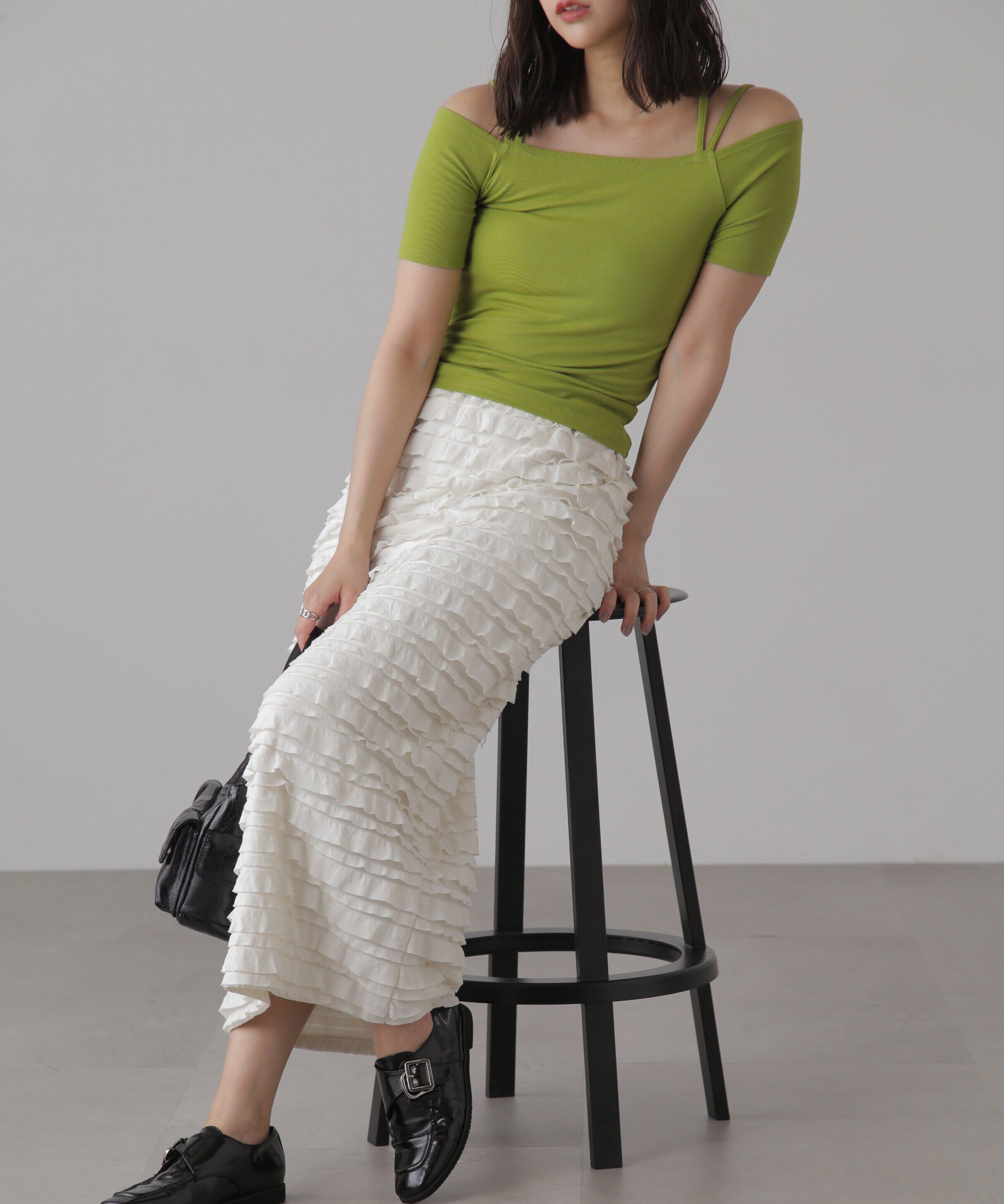  「オフショルホルターネックカットソー」|Tシャツ・カットソー|