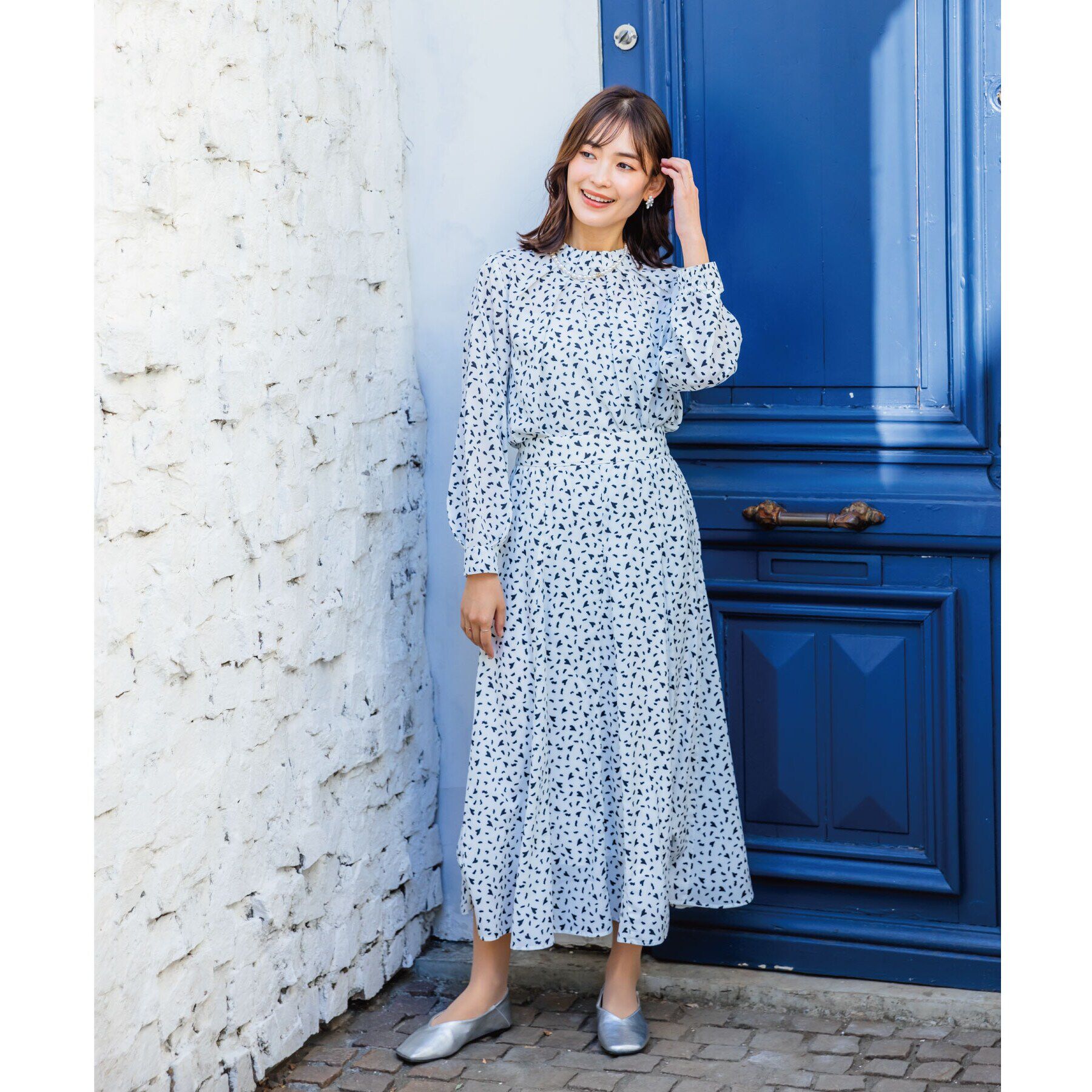 ITS&rsquo;DEMO「【手洗い可／セットアップ可／ウエストゴム】ハートプリントスカート」|スカート|