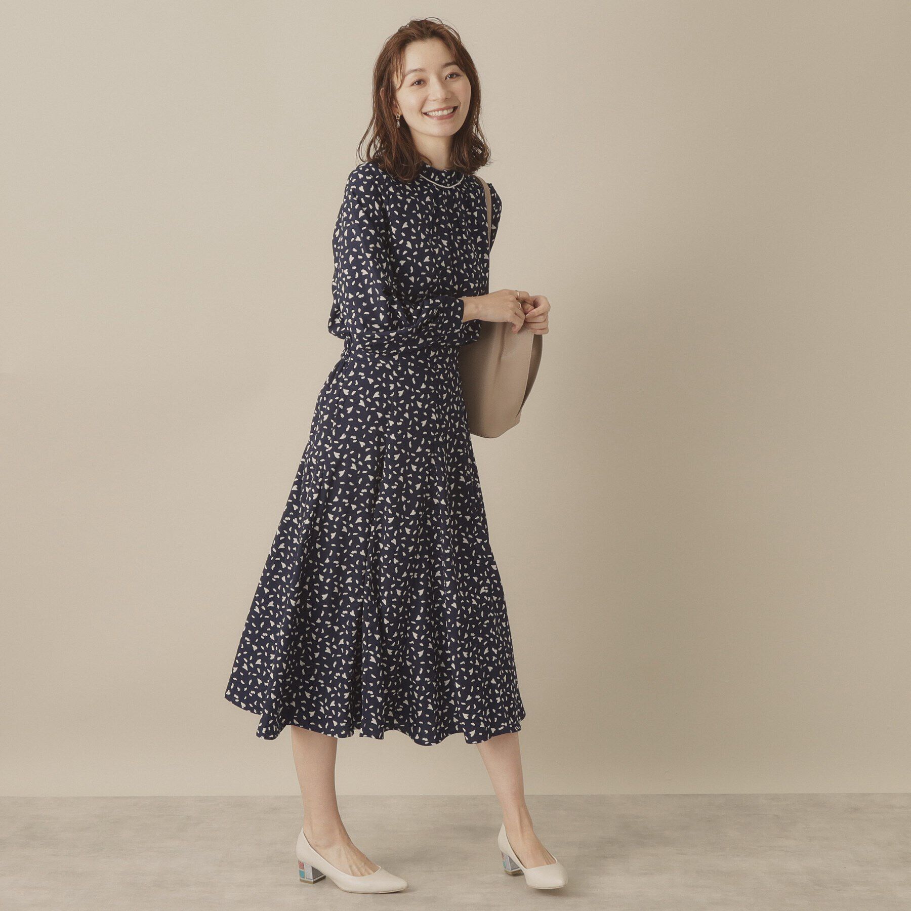 ITS&rsquo;DEMO「【手洗い可／セットアップ可／ウエストゴム】ハートプリントスカート」|スカート|