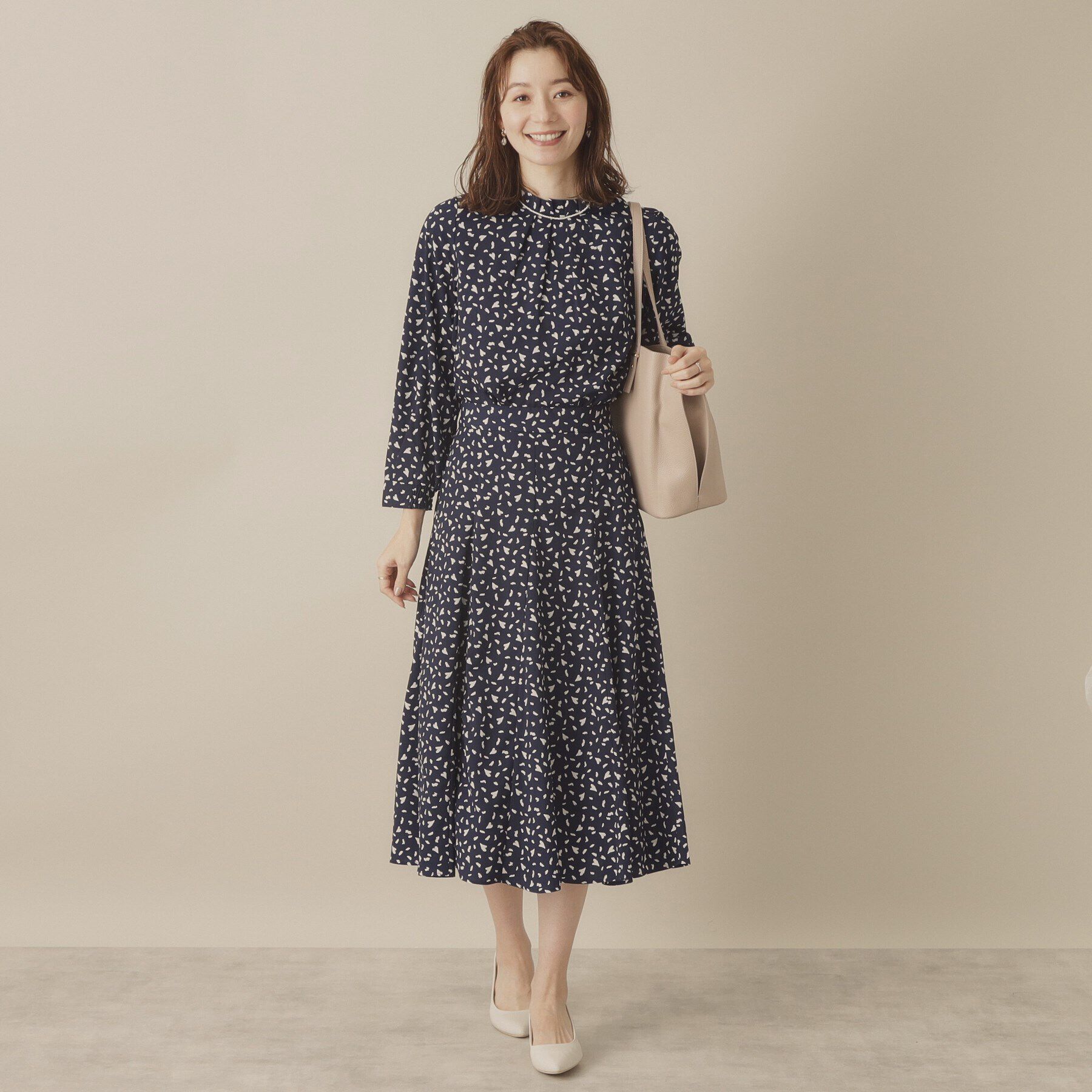 ITS&rsquo;DEMO「【手洗い可／セットアップ可／ウエストゴム】ハートプリントスカート」|スカート|