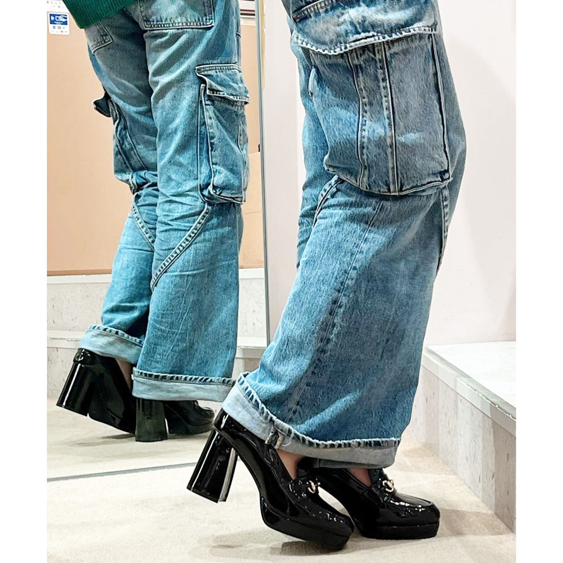 ESPERANZA「厚底ヒールアップローファー 24SS」|パンプス|