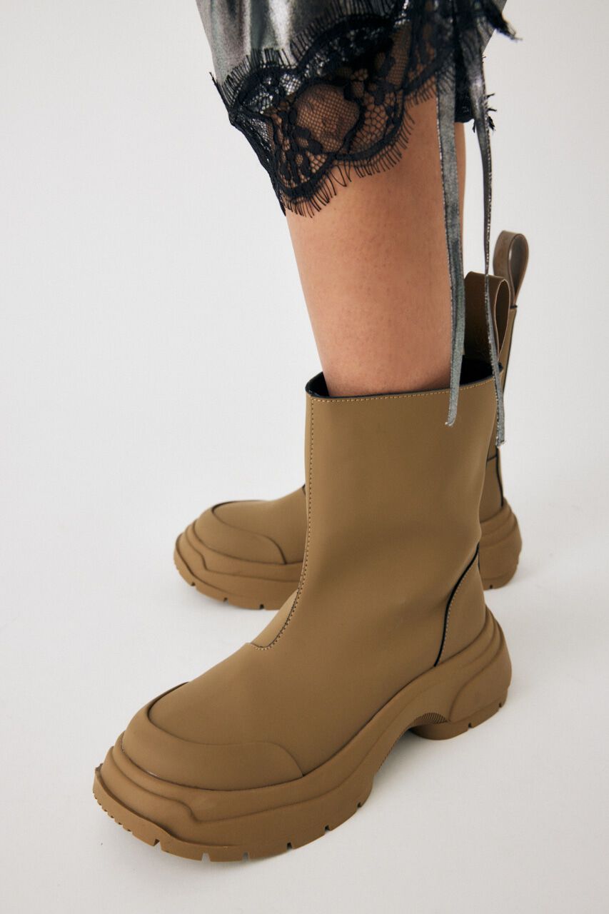 MOUSSY「RUBBER SHORT ブーツ」|その他|BEG