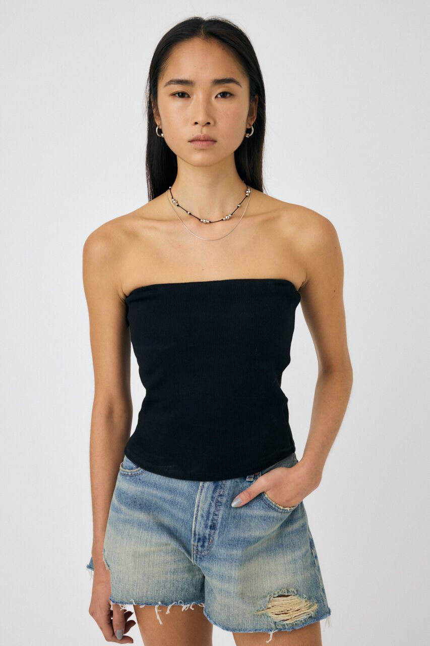 MOUSSY「SQUARE NECK キャミソール」|キャミソール|BLK