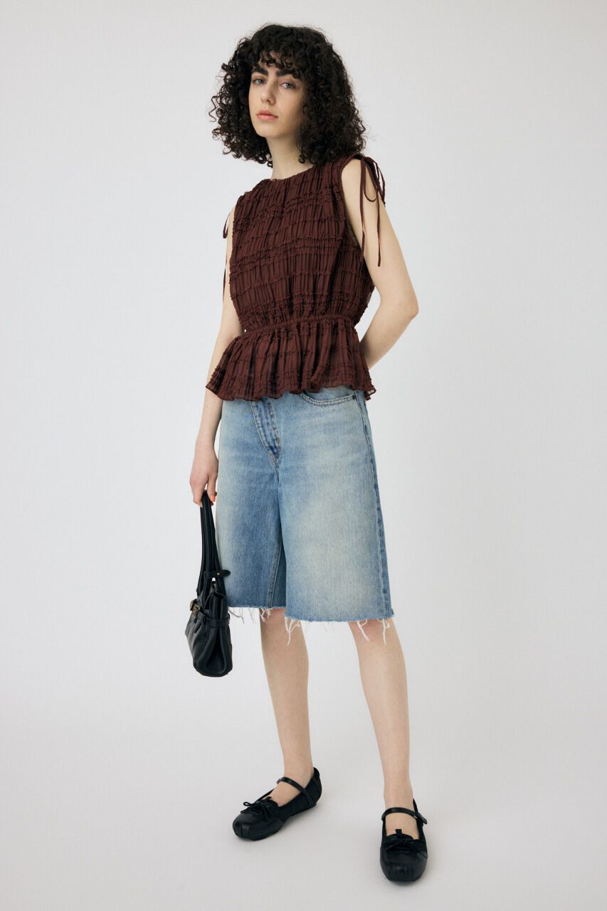 MOUSSY「FRILL CHIFFON ブラウス」|シャツ・ブラウス|