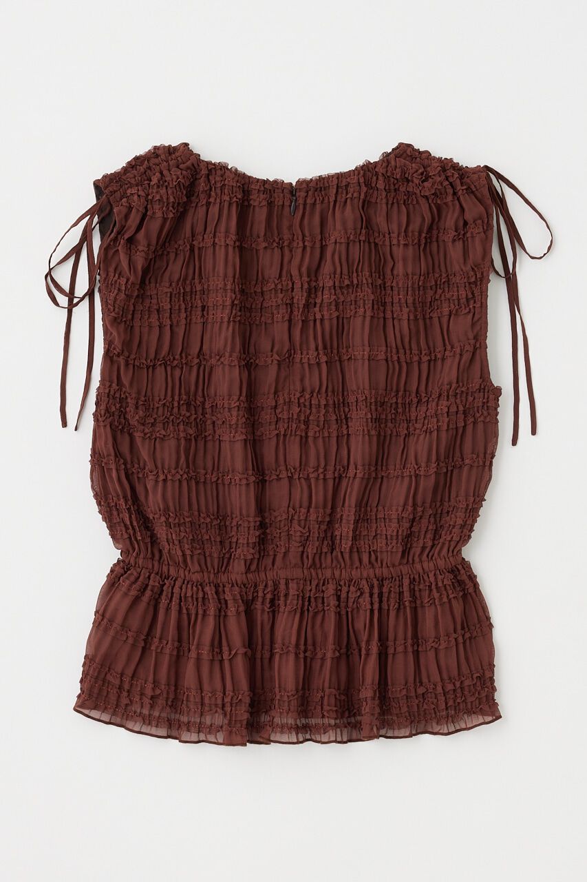 MOUSSY「FRILL CHIFFON ブラウス」|シャツ・ブラウス|