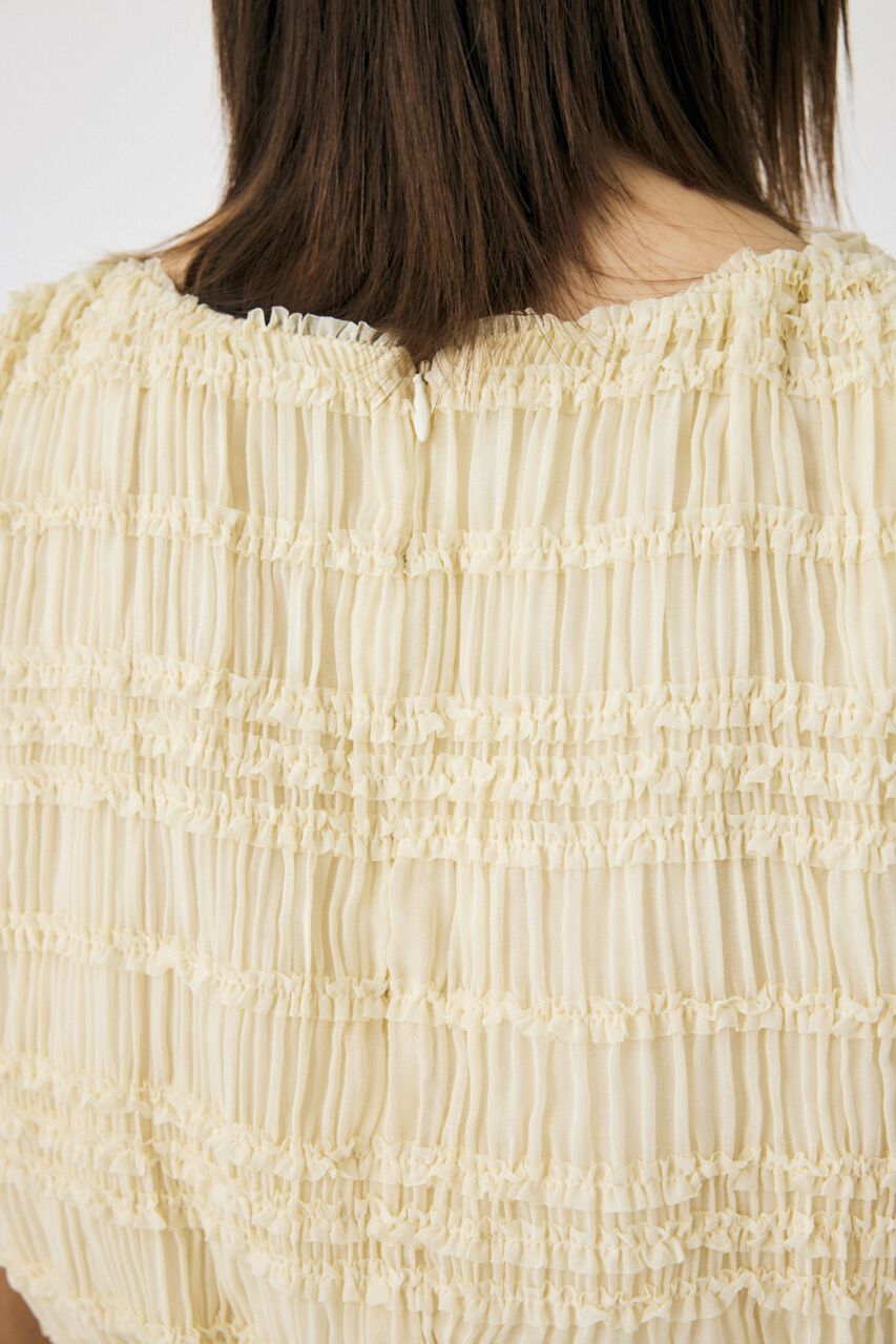 MOUSSY「FRILL CHIFFON ブラウス」|シャツ・ブラウス|
