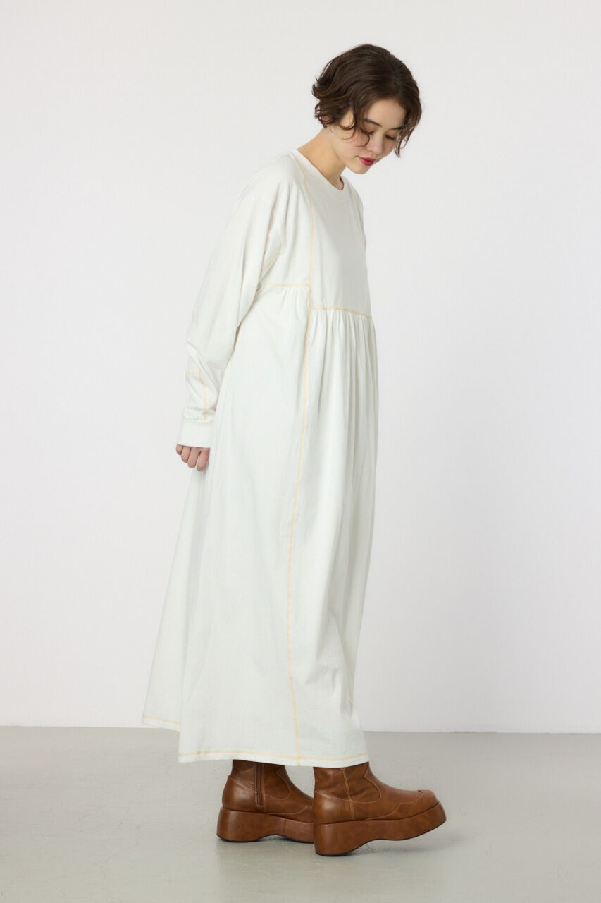 RODEO CROWNS「配色ステッチティアードマキシワンピース」|ワンピース|