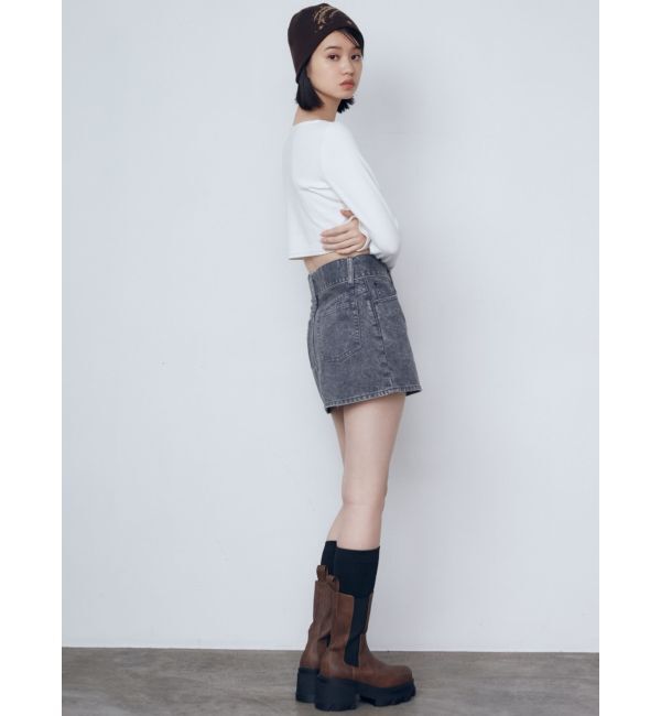 EMODA「プレートクロップトップ」|Tシャツ・カットソー|