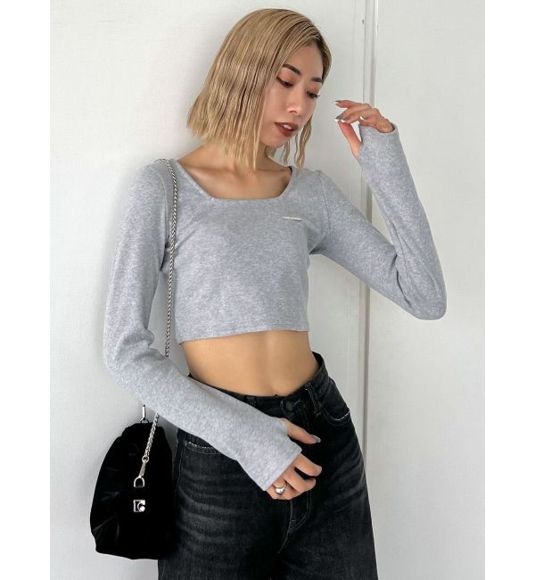 EMODA「プレートクロップトップ」|Tシャツ・カットソー|