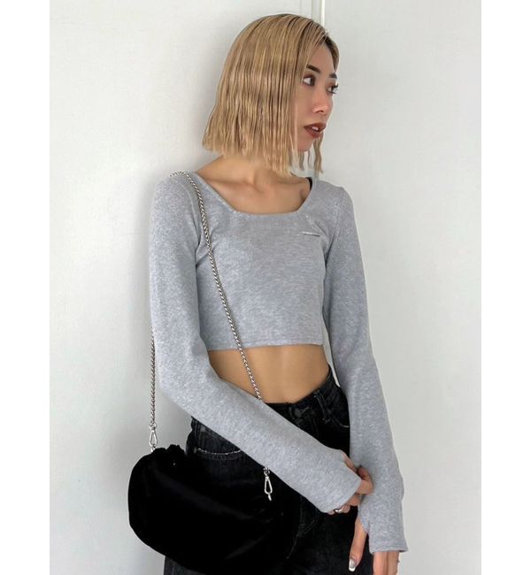 EMODA「プレートクロップトップ」|Tシャツ・カットソー|