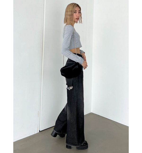 EMODA「プレートクロップトップ」|Tシャツ・カットソー|