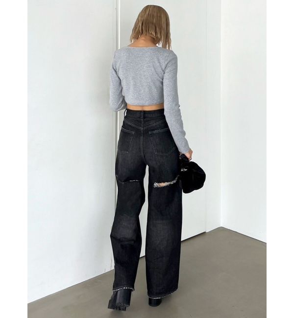 EMODA「プレートクロップトップ」|Tシャツ・カットソー|