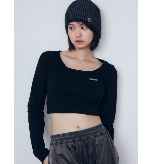 EMODA「プレートクロップトップ」|Tシャツ・カットソー|