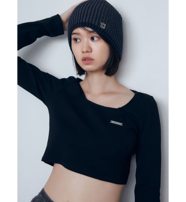 EMODA「プレートクロップトップ」|Tシャツ・カットソー|