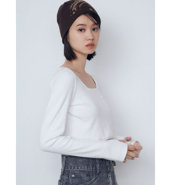 EMODA「プレートクロップトップ」|Tシャツ・カットソー|