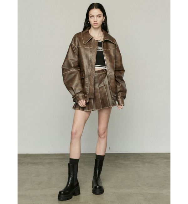 EMODA「ヴィンテージライクオーバーブルゾン」|ブルゾン・スタジャン|