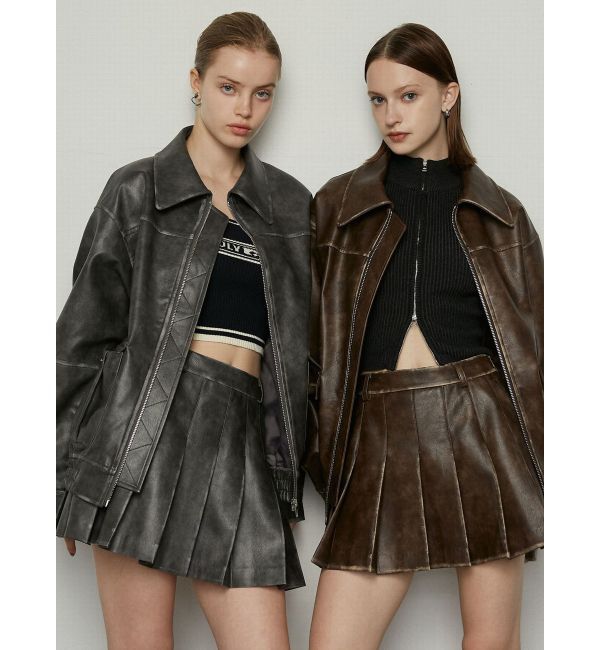 EMODA「ヴィンテージライクオーバーブルゾン」|ブルゾン・スタジャン|