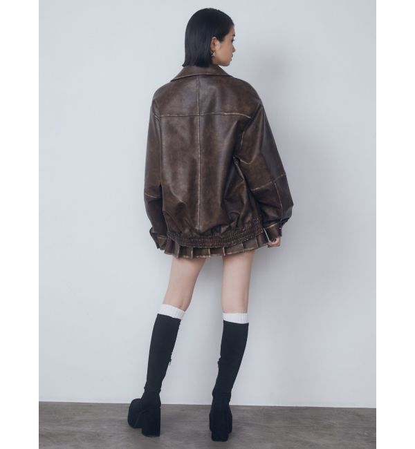 EMODA「ヴィンテージライクオーバーブルゾン」|ブルゾン・スタジャン|