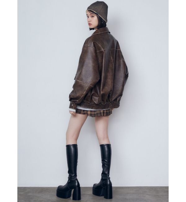 EMODA「ヴィンテージライクオーバーブルゾン」|ブルゾン・スタジャン|