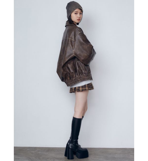 EMODA「ヴィンテージライクオーバーブルゾン」|ブルゾン・スタジャン|