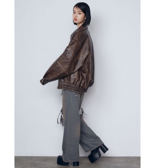 EMODA「ヴィンテージライクオーバーブルゾン」|ブルゾン・スタジャン|