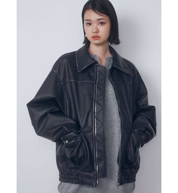 EMODA「ヴィンテージライクオーバーブルゾン」|ブルゾン・スタジャン|