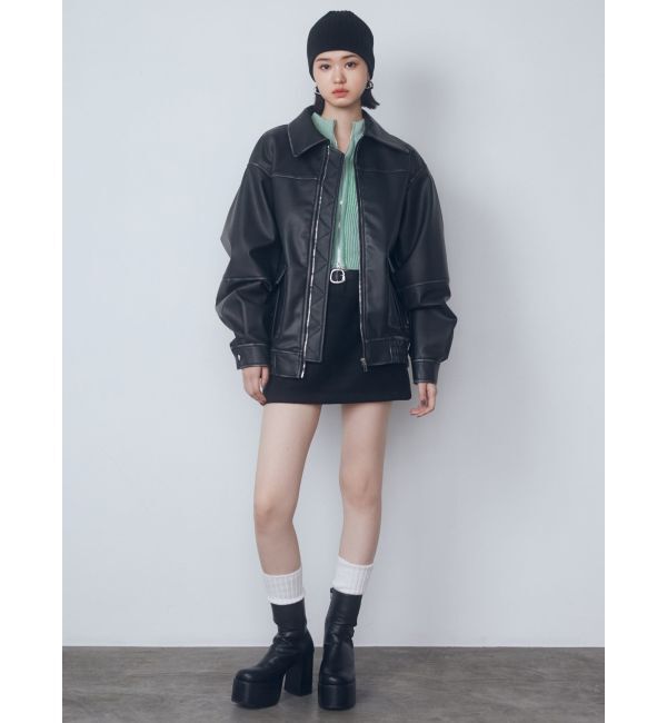 EMODA「ヴィンテージライクオーバーブルゾン」|ブルゾン・スタジャン|