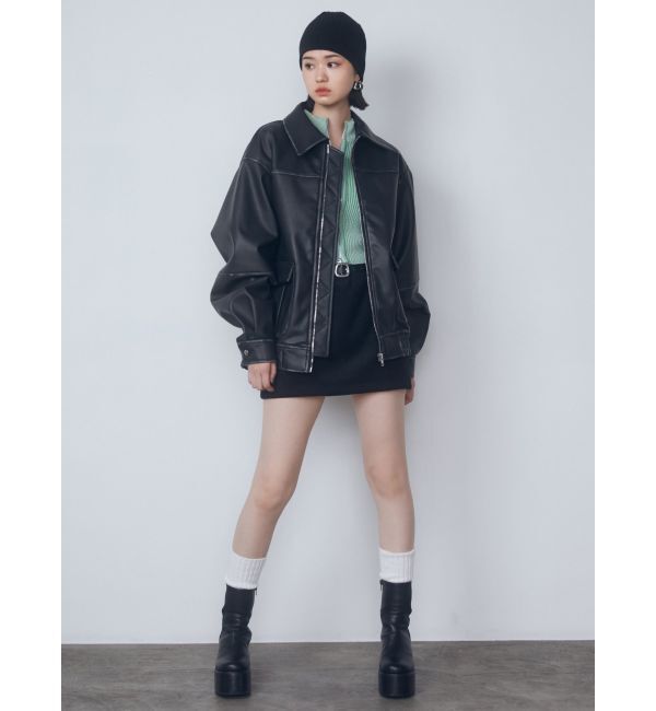 EMODA「ヴィンテージライクオーバーブルゾン」|ブルゾン・スタジャン|