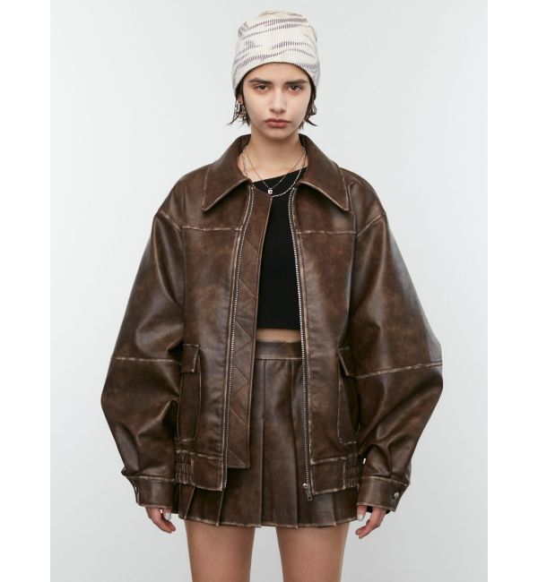 EMODA「ヴィンテージライクオーバーブルゾン」|ブルゾン・スタジャン|