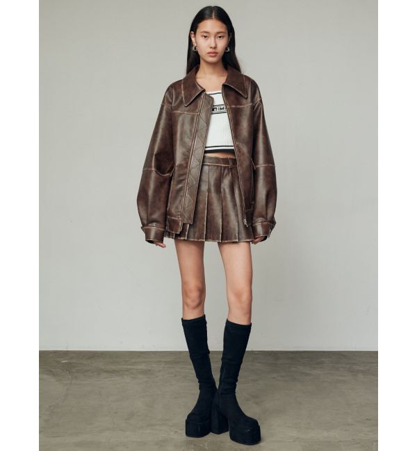 EMODA「ヴィンテージライクオーバーブルゾン」|ブルゾン・スタジャン|