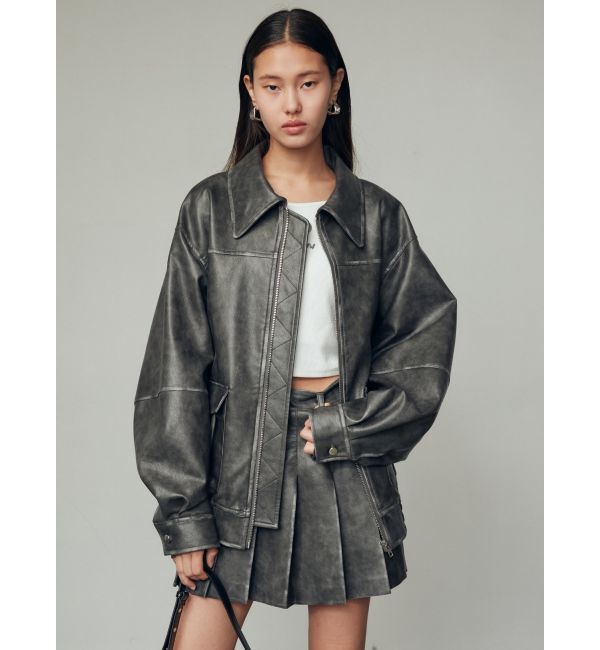 EMODA「ヴィンテージライクオーバーブルゾン」|ブルゾン・スタジャン|