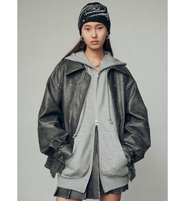 EMODA「ヴィンテージライクオーバーブルゾン」|ブルゾン・スタジャン|