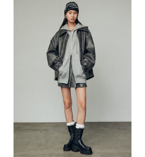 EMODA「ヴィンテージライクオーバーブルゾン」|ブルゾン・スタジャン|