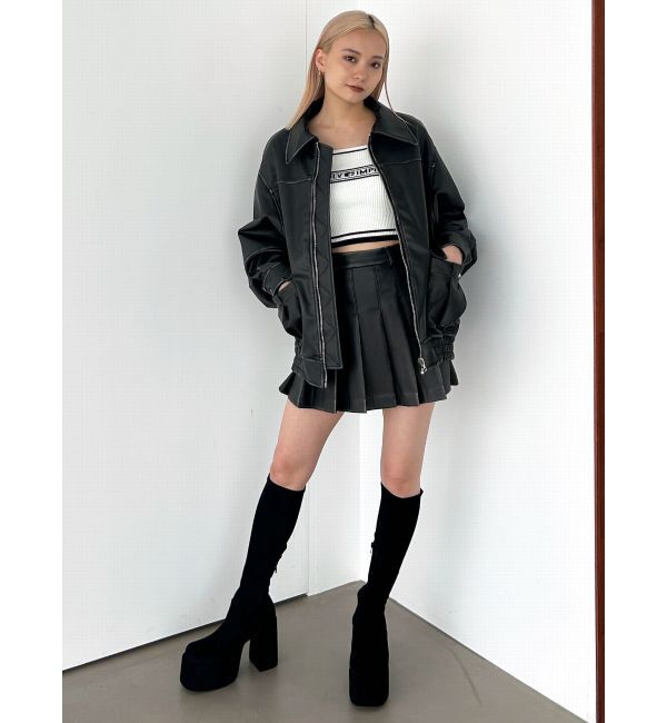 EMODA「ヴィンテージライクオーバーブルゾン」|ブルゾン・スタジャン|