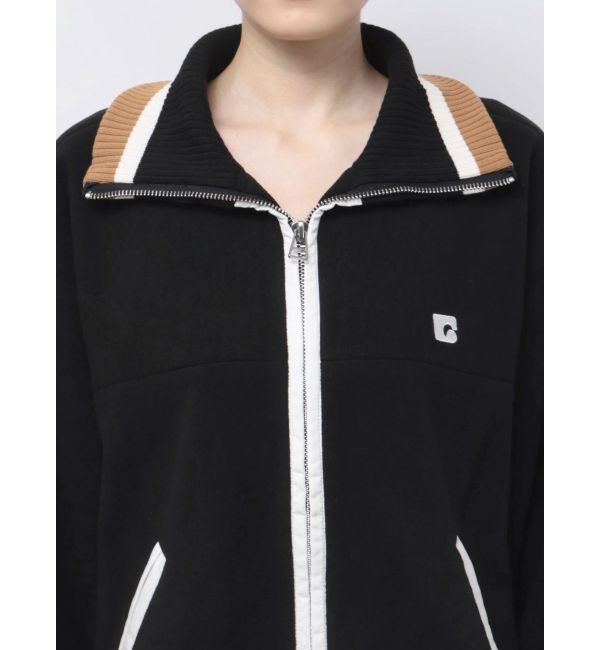 EMODA「リブカラーフリースブルゾン」|ブルゾン・スタジャン|