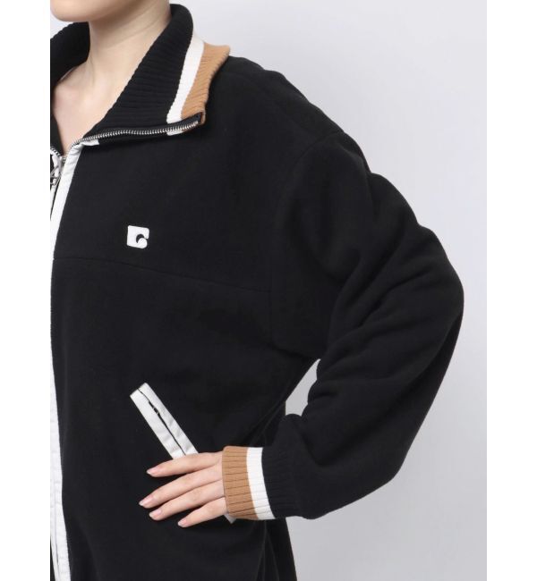 EMODA「リブカラーフリースブルゾン」|ブルゾン・スタジャン|