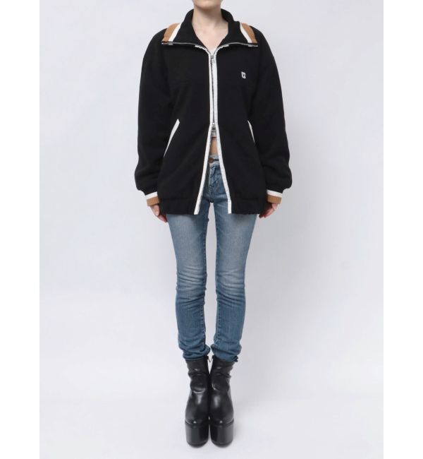 EMODA「リブカラーフリースブルゾン」|ブルゾン・スタジャン|