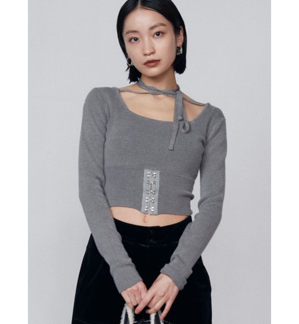 EMODA「オープンフックチョーカーニット」|ニット・セーター|