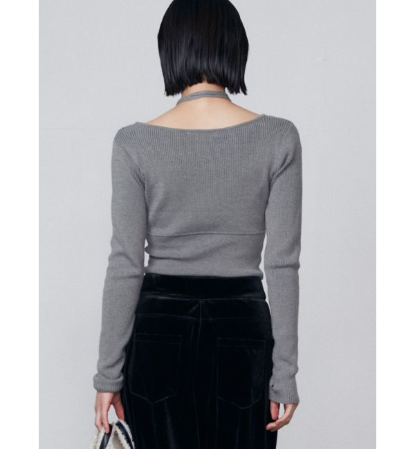 EMODA「オープンフックチョーカーニット」|ニット・セーター|