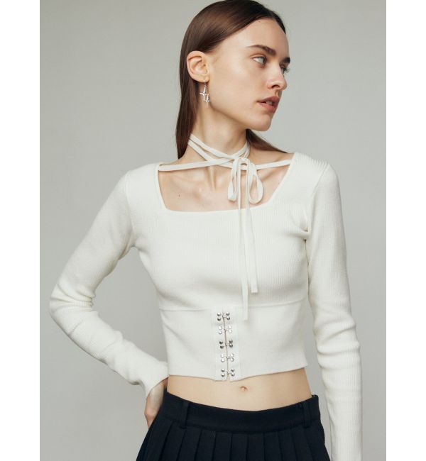 EMODA「オープンフックチョーカーニット」|ニット・セーター|