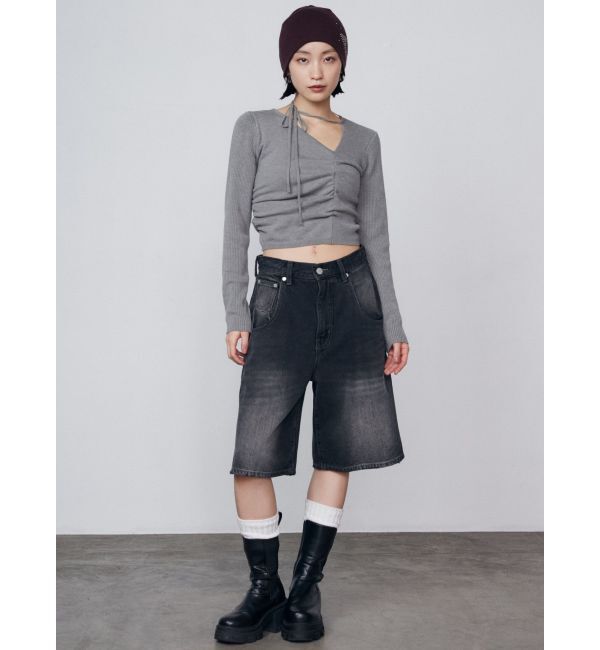 EMODA「チョーカーギャザーフィットニット」|ニット・セーター|