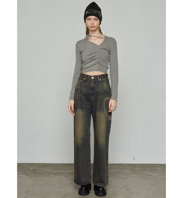 EMODA「チョーカーギャザーフィットニット」|ニット・セーター|