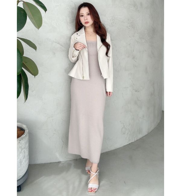 MERCURYDUO「ペプラムライダースジャケット」|ライダースジャケット|