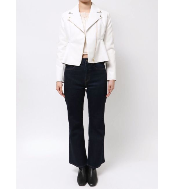 MERCURYDUO「ペプラムライダースジャケット」|ライダースジャケット|