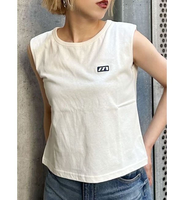 MURUA「エンブロイダリーロゴタンク」|タンクトップ|ホワイト