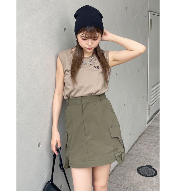 MURUA「エンブロイダリーロゴタンク」|タンクトップ|