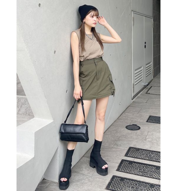 MURUA「エンブロイダリーロゴタンク」|タンクトップ|